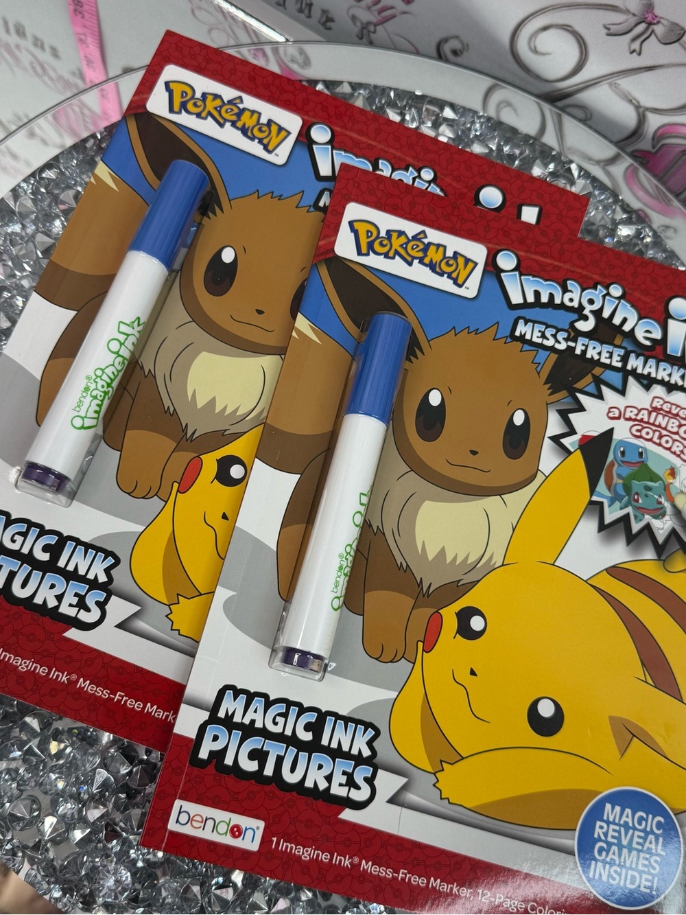 POKÉMON colouring book Imagine Ink Mess-Free Marker Activity Book - Blue Marker